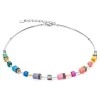 COEUR DE LION Geocube® Halsketten-Geocube® Iconic Lite Halskette Regenbogen