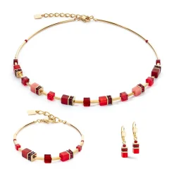 COEUR DE LION Geocube® Ohrringe-Geocube® Iconic Lite Ohrringe Rot