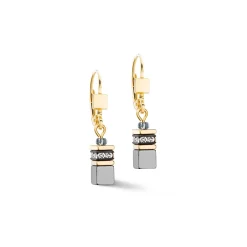 COEUR DE LION Ohrhänger-Geocube® Iconic Lite Ohrringe Schwarz