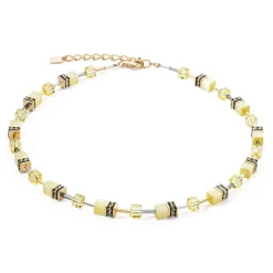 COEUR DE LION Geocube® Halsketten-Geocube® Iconic Mono Gold Halskette Gelb