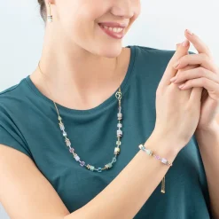 COEUR DE LION Lange Halsketten-Geocube® Iconic Nature Chain Halskette Pastell