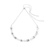 COEUR DE LION Echter Stein-Geocube® Iconic Nature Chain Halskette Weiß
