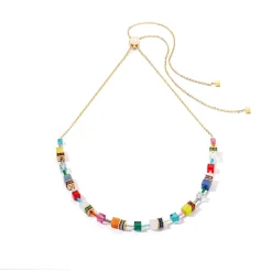 COEUR DE LION Echter Stein-Geocube® Iconic Nature Chain Halskette Dopamin