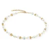 COEUR DE LION Geocube® Halsketten-Geocube® Iconic Nature Halskette Gold Weiß