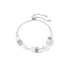 COEUR DE LION Geocube® Echtstein-Geocube® Iconic Nature Kettenarmband Weiß