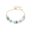 COEUR DE LION Geocube® Mehrfarbig-Geocube® Iconic Nature Kettenarmband Pastell