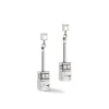 COEUR DE LION Hochzeit-Geocube® Iconic Nature Kettenohrringe Weiß