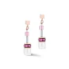 COEUR DE LION Ohrstecker-Geocube® Iconic Nature Ohrringe Rosa Weiß
