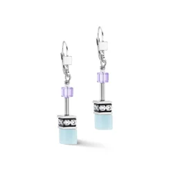 COEUR DE LION Geocube® Ohrringe-Geocube® Iconic Ohrringe Aqua-Lilc