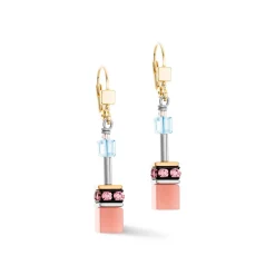 COEUR DE LION Geocube® Ohrringe-Geocube® Iconic Ohrringe Aqua-Aprikose