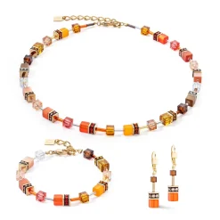 COEUR DE LION Geocube® Ohrringe-Geocube® Iconic Ohrringe Sunset Gold