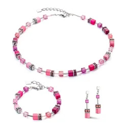 COEUR DE LION Ohrhänger-Geocube® Iconic Ohrringe Viva Magenta