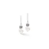 COEUR DE LION Geocube® Ohrringe-Geocube® Iconic Pearl Mix Ohrringe Silber-Weiß