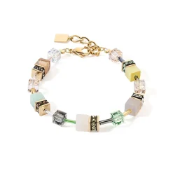 COEUR DE LION Geocube® Echtstein-Geocube® Iconic Precious Armband Mehrfarbig Sanft
