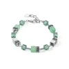 COEUR DE LION Echter Stein-Geocube® Iconic Precious Armband Grün