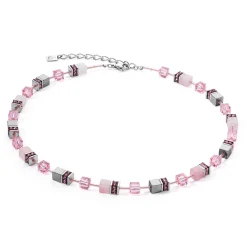 COEUR DE LION Edelsteinketten-Geocube® Iconic Precious Halskette Rose