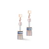 COEUR DE LION Geocube® Ohrringe-Geocube® Iconic Precious Ohrringe Hellblau-Beige