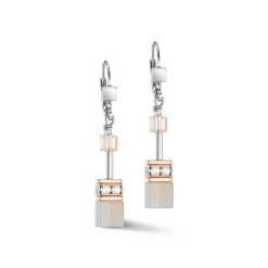 COEUR DE LION Ohrhänger-Geocube® Iconic Precious Ohrringe Roségold-Pfirsich