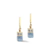 COEUR DE LION Geocube® Echtstein-Geocube® Iconic Precious Ohrringe Hellblau