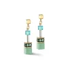 COEUR DE LION Ohrstecker-Geocube® Iconic Precious Ohrringe Grün-Türkis