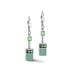 COEUR DE LION Geocube® Echtstein-Geocube® Iconic Precious Ohrringe Grün