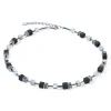 COEUR DE LION Geocube® Echtstein-Geocube® Iconic Precious Onyx Halskette Kristall-Schwarz