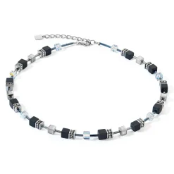 COEUR DE LION Geocube® Echtstein-Geocube® Iconic Precious Onyx Halskette Kristall-Schwarz