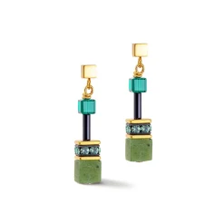 COEUR DE LION Geocube® Tone&In&Tone-Geocube® Iconic Precious Ohrringe Grün