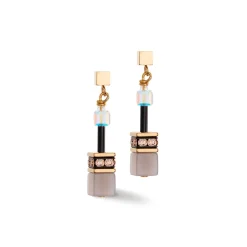COEUR DE LION Geocube® Tone&In&Tone-Geocube® Iconic Precious Ohrringe Braun