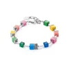 COEUR DE LION Geocube® Echtstein-Geocube® Iconic Pure Armband Regenbogen