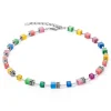 COEUR DE LION Geocube® Echtstein-Geocube® Iconic Pure Halskette Regenbogen