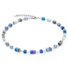 COEUR DE LION Geocube® Echtstein-Geocube® Iconic Pure Halskette Blau