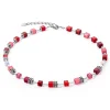 COEUR DE LION Geocube® Echtstein-Geocube® Iconic Pure Halskette Rot