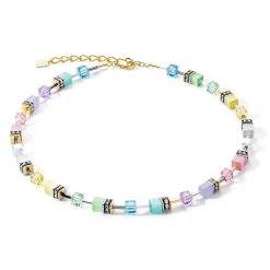 COEUR DE LION Geocube® Mehrfarbig-Geocube® Ikonische sanfte mehrfarbige Halskette