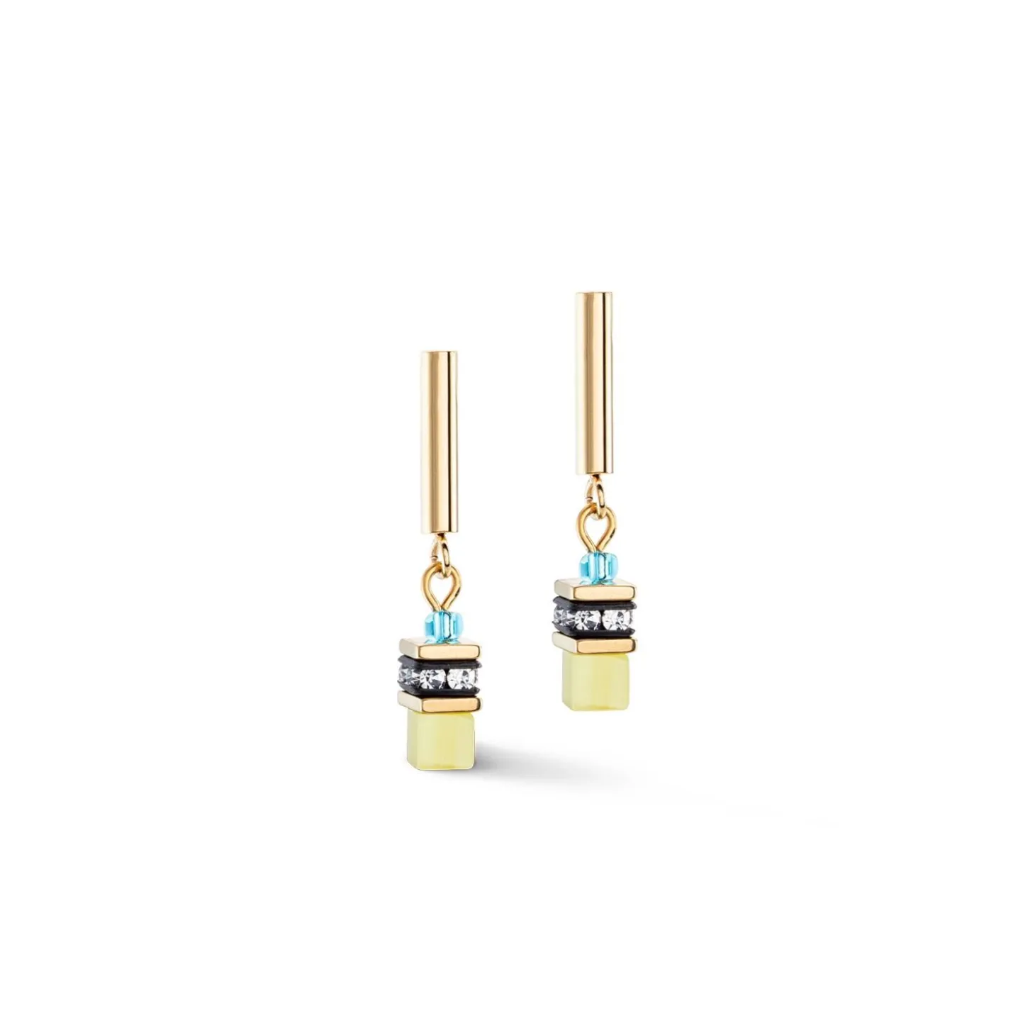 COEUR DE LION Ohrstecker-Geocube® Lite Mini Ohrringe Regenbogen