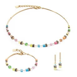COEUR DE LION Geocube® Mehrfarbig-Geocube® Lite Mini Ohrringe Regenbogen