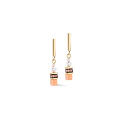 COEUR DE LION Ohrstecker-Geocube® Mini Fusion Pearls Ohrringe Apricot Crush