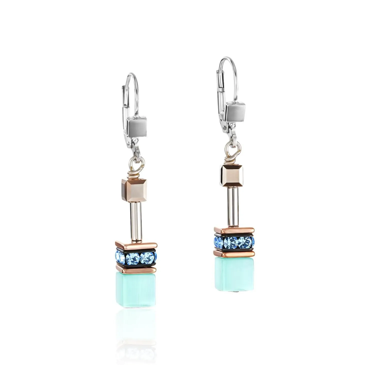 COEUR DE LION Geocube® Tone&In&Tone-Geocube® Ohrringe Aqua
