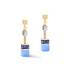 COEUR DE LION Ohrhänger-Geocube® Ohrringe Blau-Gold