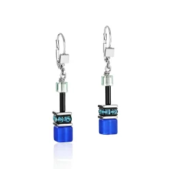 COEUR DE LION Geocube® Ohrringe-Geocube® Ohrringe Blau-Grün