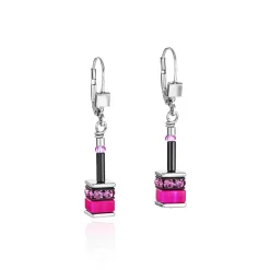 COEUR DE LION Ohrstecker-Geocube® Ohrringe Classic Polaris & Strass Mehrfarbig
