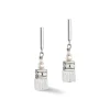 COEUR DE LION Geocube® Tone&In&Tone-Geocube® Precious Fusion Pearls Ohrringe Weiß