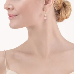 COEUR DE LION Geocube® Echtstein-Geocube® Precious Fusion Pearls Ohrringe Mehrfarbig Pastell