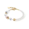 COEUR DE LION Edelsteinarmbänder-Geocube® Precious Fusion Pearls Armband Mehrfarbig Pastell