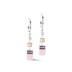 COEUR DE LION Geocube® Ohrringe-Geocube® Precious Statement Ohrringe Silber-Pastell