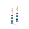 COEUR DE LION Ohrstecker-Geocube® Precious Statement Ohrringe Gold-Mehrfarbig