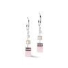 COEUR DE LION Ohrstecker-Geocube® Precious Statement Ohrringe Silber-Pastell