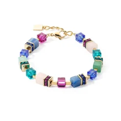 COEUR DE LION Geocube® Armbänder-Geocube® Precious Statement Armband Gold-Mehrfarbig
