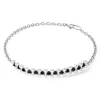 COEUR DE LION Kristallhalsketten-Halskette Choker Mysterious Silber-Schwarz