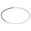 COEUR DE LION Edelsteinarmbänder-Halskette Cubes Fusion Gliederkette Schwarz